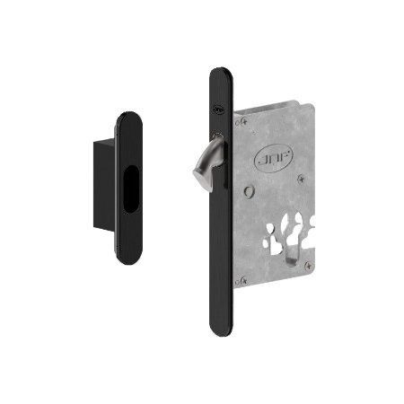 Sliding door lock PZ, stainless steel black TB