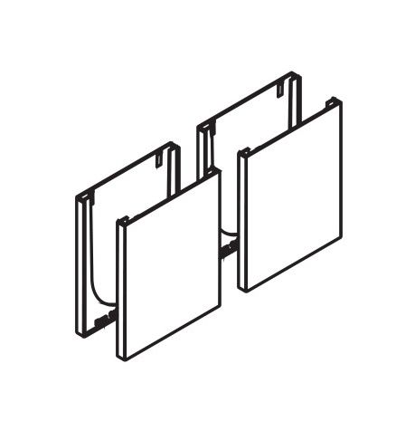 Katteplaadid (4 tk) Junior GP klaasihoidjale, kaldus, naturaalne alumiinium F1
