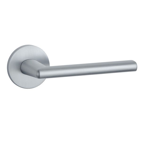 KALMIA handle/rose set BAC, round roses, 7mm, chrome-plated satin