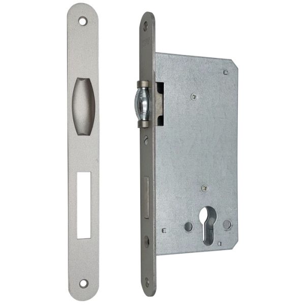 486 rullikriiviga lukk PZ/D55 ümardatud esiküljeplaadiga 24x232mm, titaanist