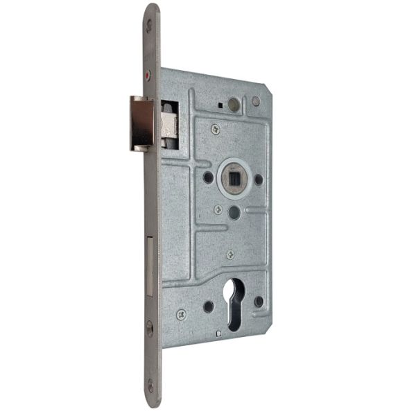 Mortise lock 65-1/2-PZ 55/72-20, stainless steel, LH