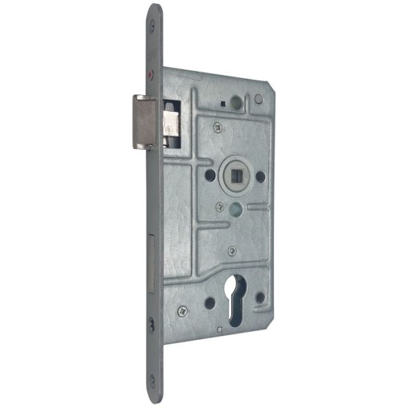 Mortise lock 65-1/2-PZ 55/72, titan laquered, RH