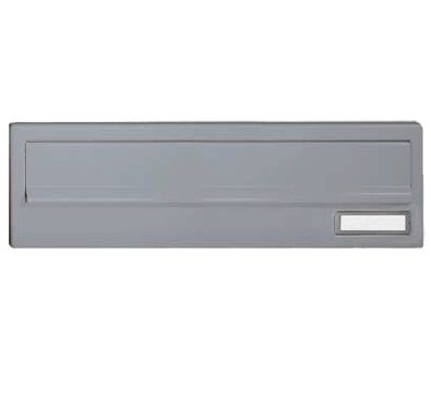RENZ letter plate with flap,260x110x11, grey