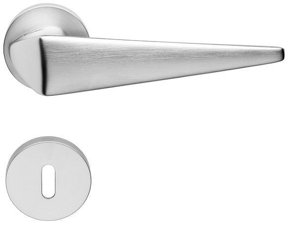 KOMFORT 1455 handle/rose 023 set, BB, chrome-plated satin