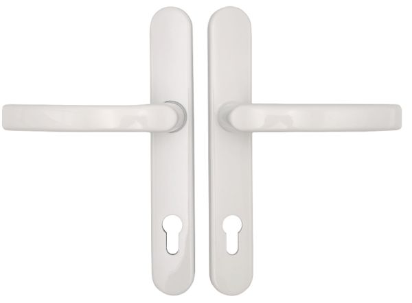KRONOS 2000 Security backplate set handle/handle 8/92 aluminium whte F12