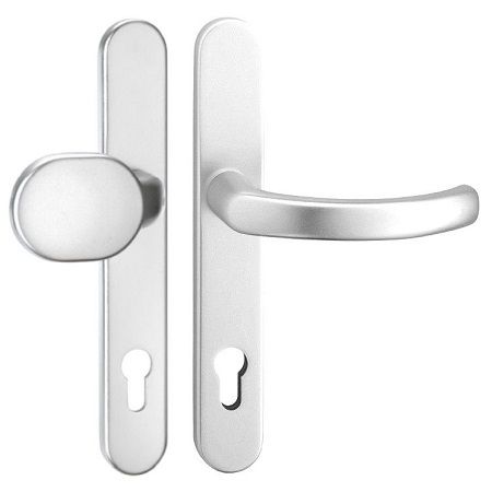 KRONOS 2000 K22 Security backplate set knob/handle 8/92 aluminium F1