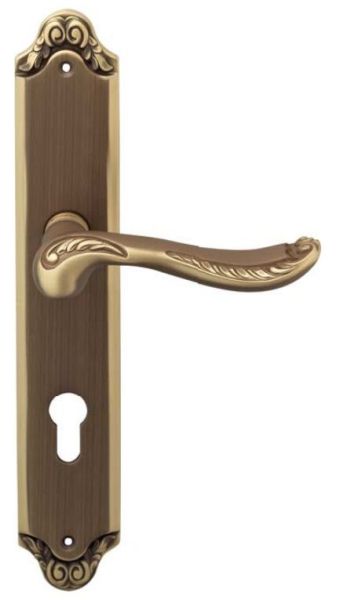 LADY door handle set PZ/92mm, bronze