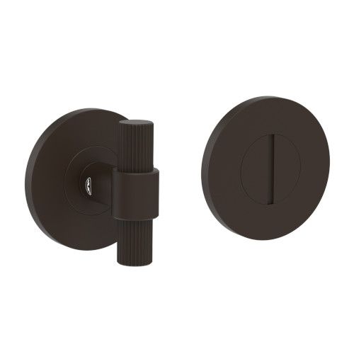 LINEA COLORS WC roses with button, spindle 6/8mm, without indicator, aluminium mud brown