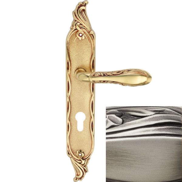 LIBERTY käepideme tagaplaadi komplekt PZ/72mm, hall patineeritud messingist