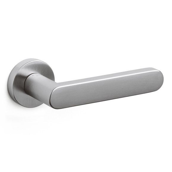 LINK handle set with roses BAC, satin chrome (CO)