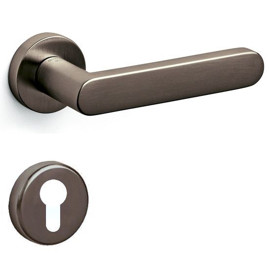 LINK handle set with roses PZ, satin bronze PVD (DS)
