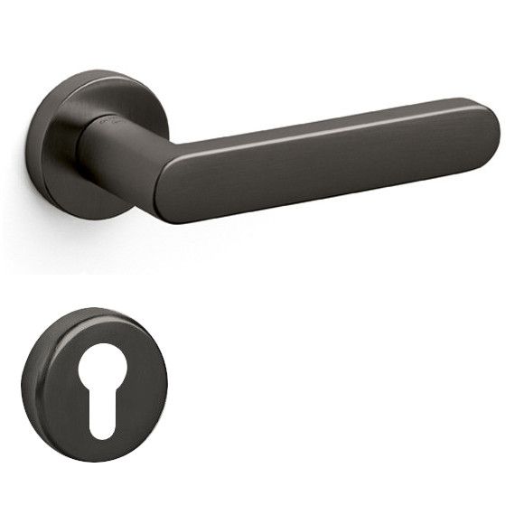 LINK handle set with roses PZ, satin anthracite PVD (US)