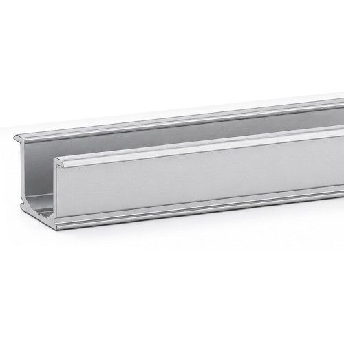 LITE FOLD põrandasiin, 18 × 14 mm, 4000 mm, anodeeritud alumiinium