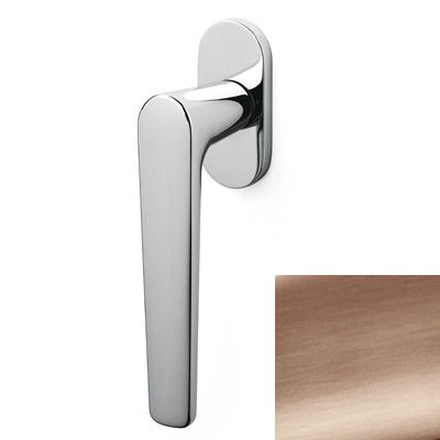 Window handle Logu rokturis LUGANO K258B, copper PVD satin (RS)
