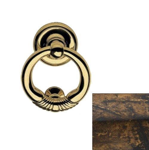 Door knocker MARGHERITA 120 mm, aged brass
