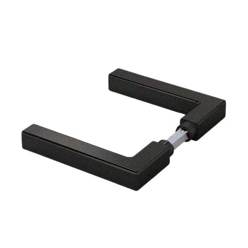 607 W05 uksekäepidede paar + telg, mustanodeeritud 005