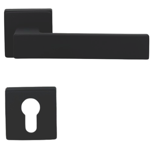 MIAMI handle set with roses PZ, matt black