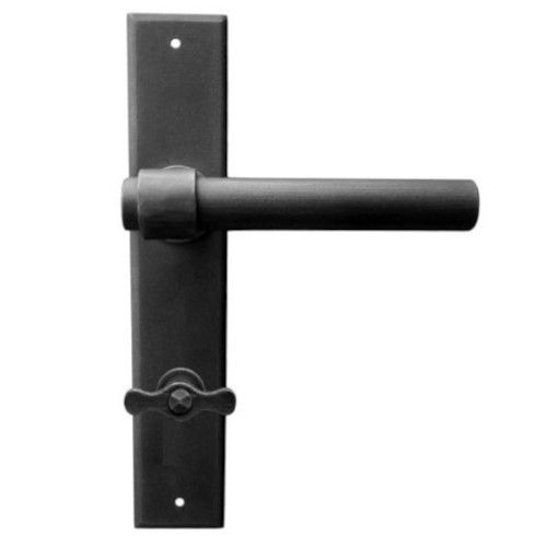 1830/M Käepideme komplekt lingiplaatidega WC, antiikmusta STRONG BLACK