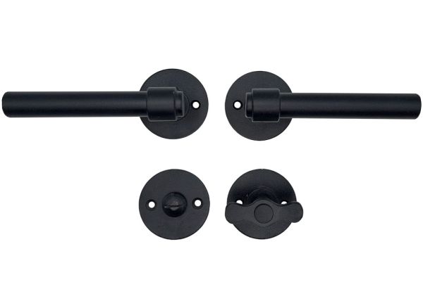 1831 RUN Käepideme komplekt WC, antiikmust STRONG BLACK