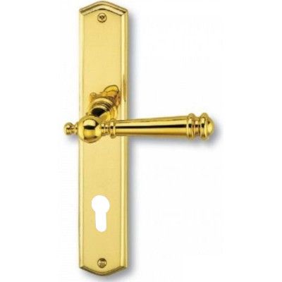 Mount Everest-LS Ukselink PZ tagaplaadiga, poleeritud messingist