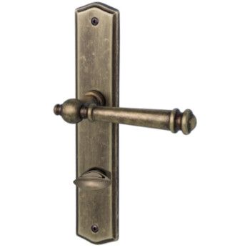 Mount Everest-LS WC-tagaplaadiga Ukselink, messingist harjatud antiikpronks