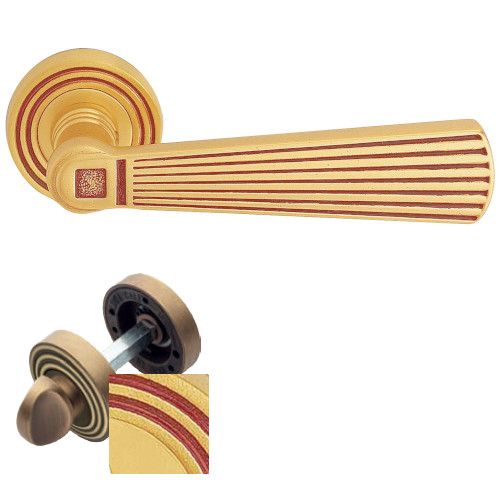 OPERA handle set with roses 112 WC 6mm 261NT, french gold