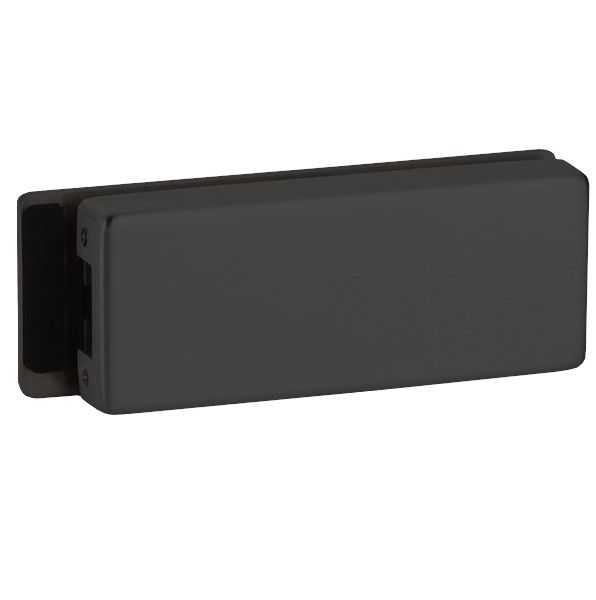 Klaasist ukseluku vastuklapp PALMA, matt must