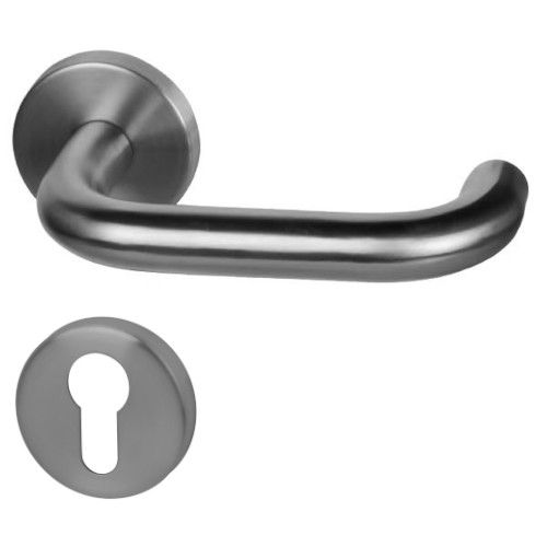 Paula-R ABACO handle/rose set PZ, with antibacterial coating for the grip part of the handle