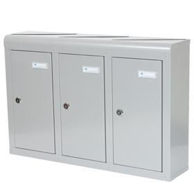 3 sektsiooniga horisontaalne postkastiplokk, hall