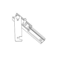 PERLAN 140 Carrier plate, concealed, set (2 pcs.) for 1 leaf