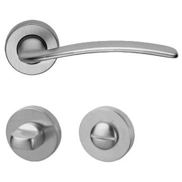 PIUMA käepide/roseti komplektmed 101 WC 117NT, messingist satiinkroomitud