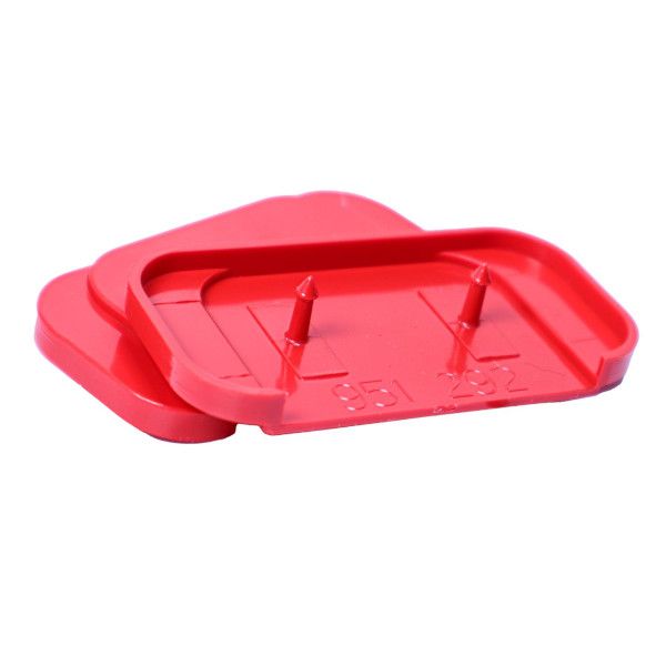 Replacement top plates for GfS Exit Cover Type K, centre fastening, red, 6 pc.
