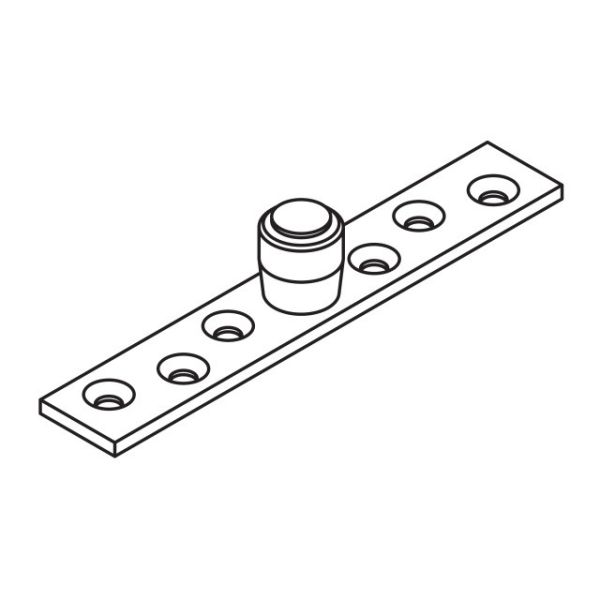 HAWA PORTA 300/600 rull koos plaadiga 20mm põrandajuhi jaoks, tsingitud teras