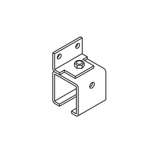 HAWA PORTA 600 ülemise rööpa seinakinnitus, kaugus 500mm, tsingitud teras
