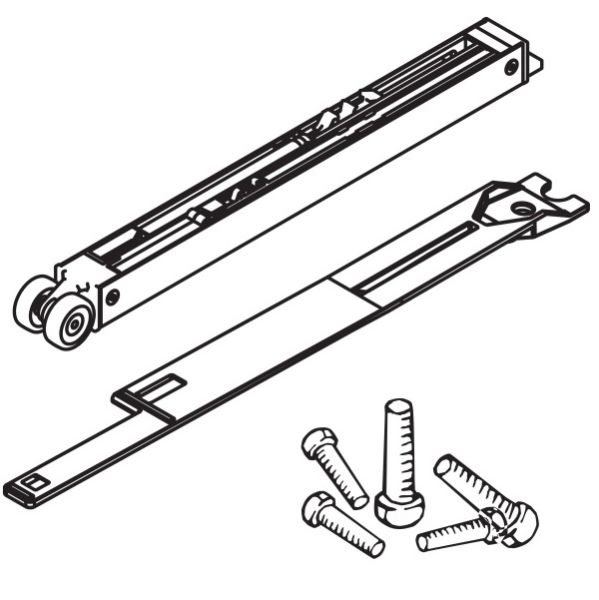 HAWA Push-to-Open 40-100 kg mechanism