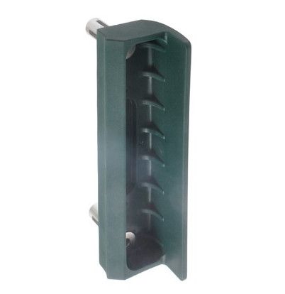 Garden gate keep for rectangular profiles 40 mm, green RAL 6005