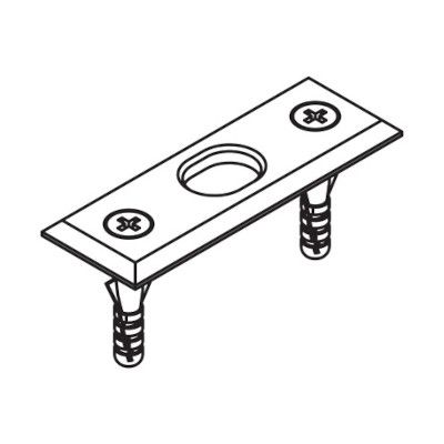 HAWA 13130 põrandaluku vasturaud, kroomitud teras