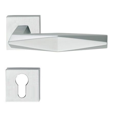 PRISMA käepide/roseti komplekt 019 PZ, messingist satiinkroomitud
