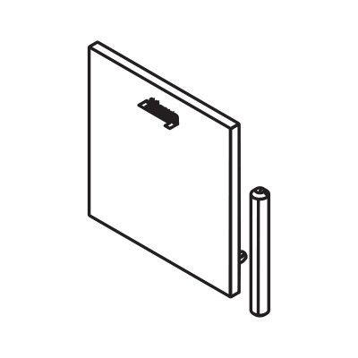 PUROLINO-profiili dekoratiivkork, keermestatud vardaga, pööratav, matt kroomitud