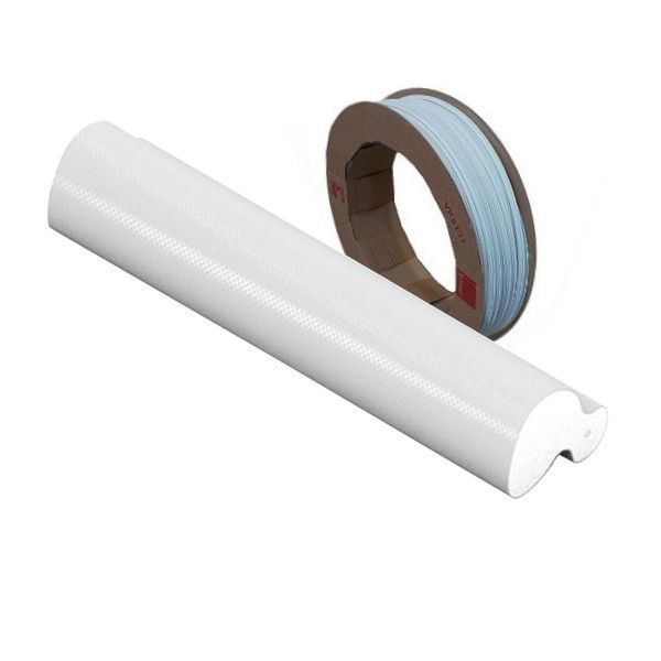 SCHLEGEL weather seal QL-6571 10.9x9.8 mm, white RAL9003 - ROLL 250 m