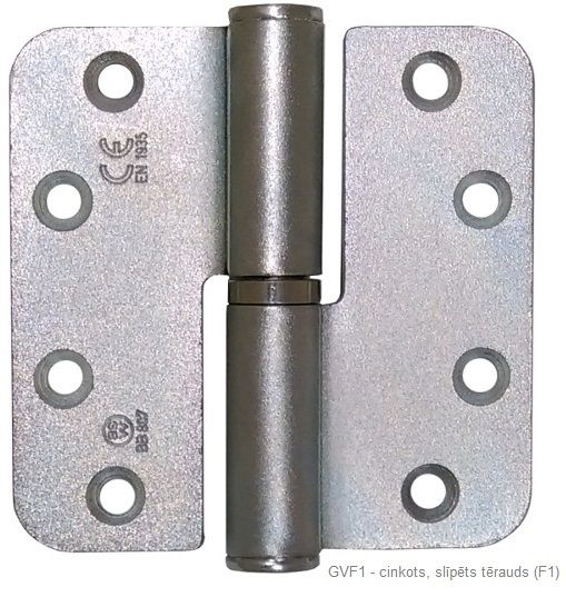 Butt hinge RDBB807 89x89 mm, galvanised F1, LEFT