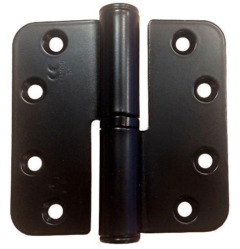 Butt hinge RDBB807 89x89 mm, black matt, RIGHT