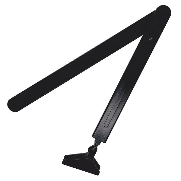 Door closer link arm L190, black RAL9005