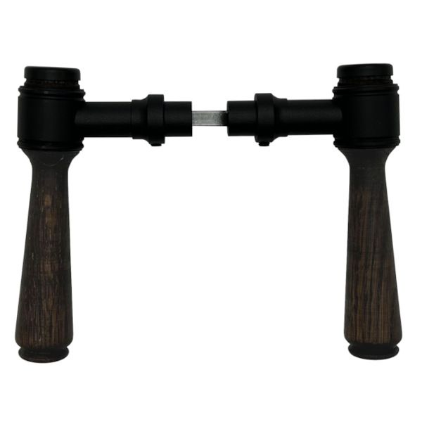 KURZEME 375R handle set, black steel, dark oak