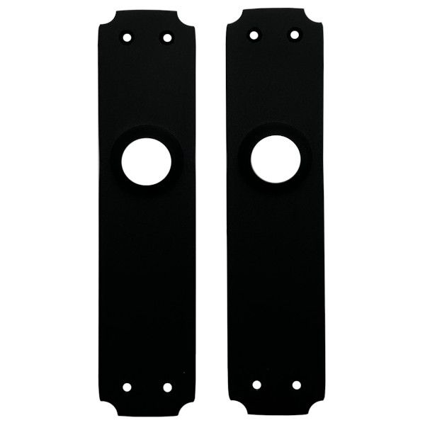KURZEME set of backplates BAC, black steel