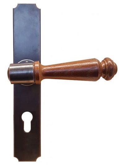 Turvakäepidemete komplekt puidust käepidemetega välisustele, PZ72 mm, KÄSITÖÖ