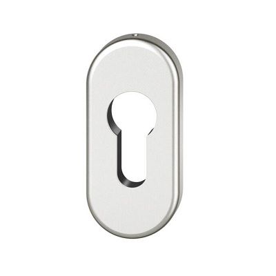1757 PZ key rose for framed doors, natural aluminium tone F1