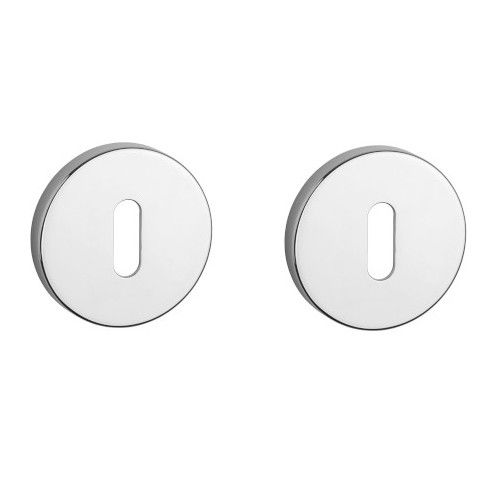 APRILE R BB round roses Ø 52mm, thickness 7mm, chrome-plated polished