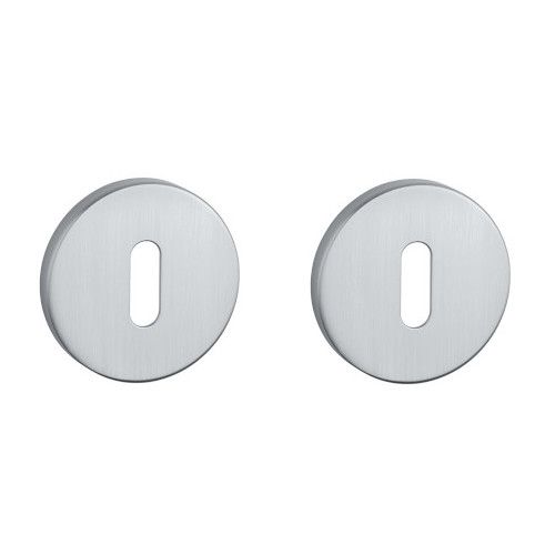 APRILE R BB round roses Ø 52mm, thickness 7mm, chrome-plated satin