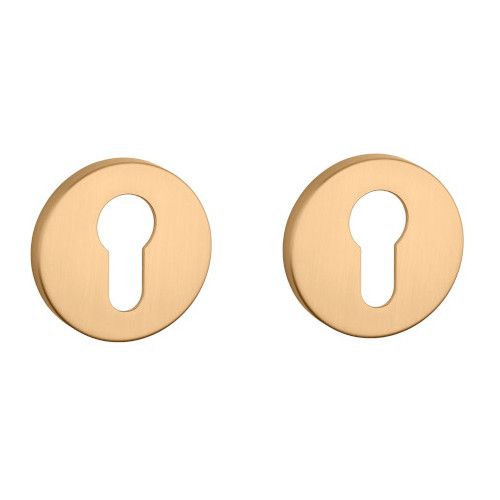 APRILE R PZ round roses Ø 52mm, thickness 7mm, gold-tone matt